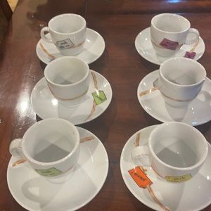 Collezione espresso cup and saucer set of 6